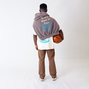 Running Team Hoodie - Washed Brown