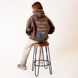 Running Team Hoodie Women - Washed Brown