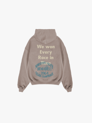 Running Team Hoodie Women - Washed Brown