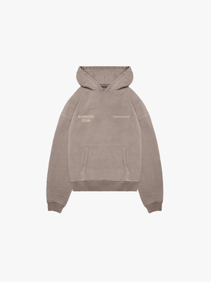 Running Team Hoodie Women - Washed Brown